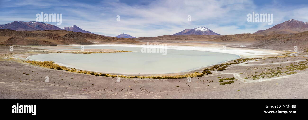 Laguna Hedionda an Eduardo Avaroa Fauna der Anden nationale Reserve in Bolivien Stockfoto