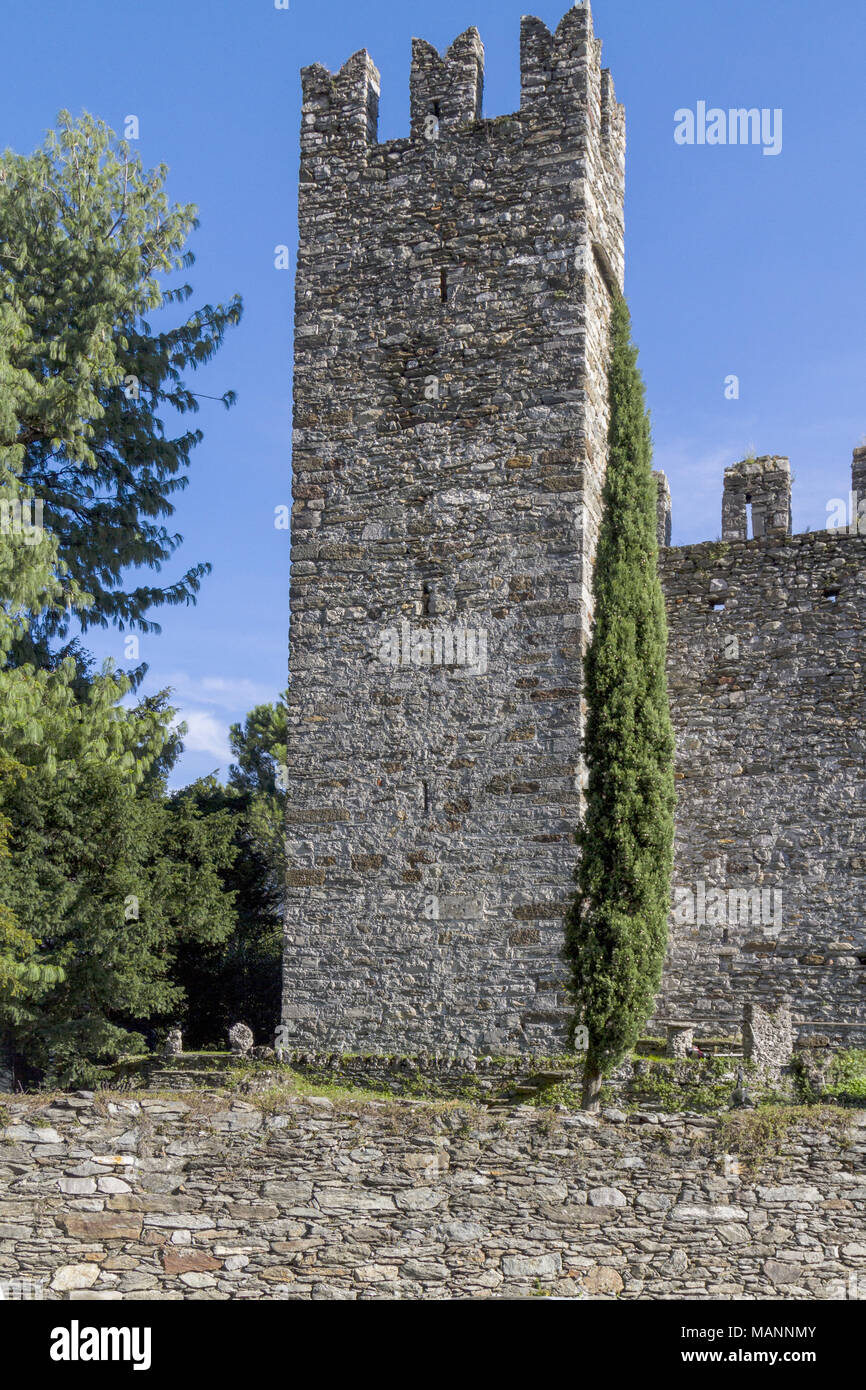 Schloss von rezzonico in der Nähe Comer see Italien Stockfoto