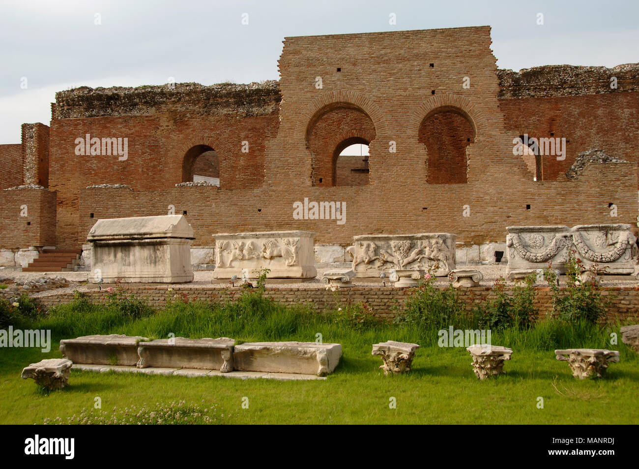 Patras, Griechenland. Römische Odeon, 2. vorchristlichen Jahrhundert. Peloponnes. Stockfoto
