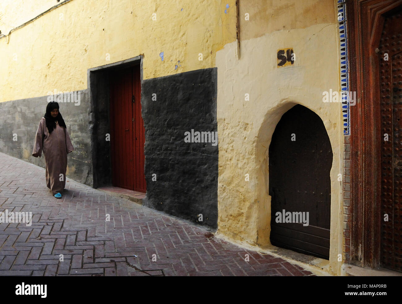 Straßenszene in Tanger, Marokko Stockfoto