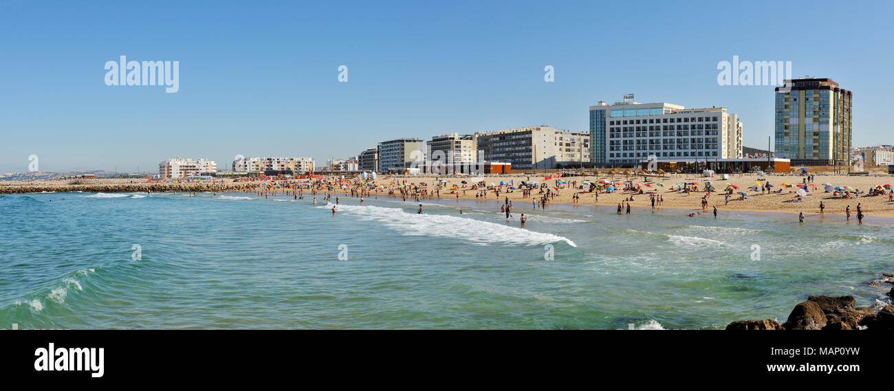 Costa da Caparica Strand. Portugal Stockfoto