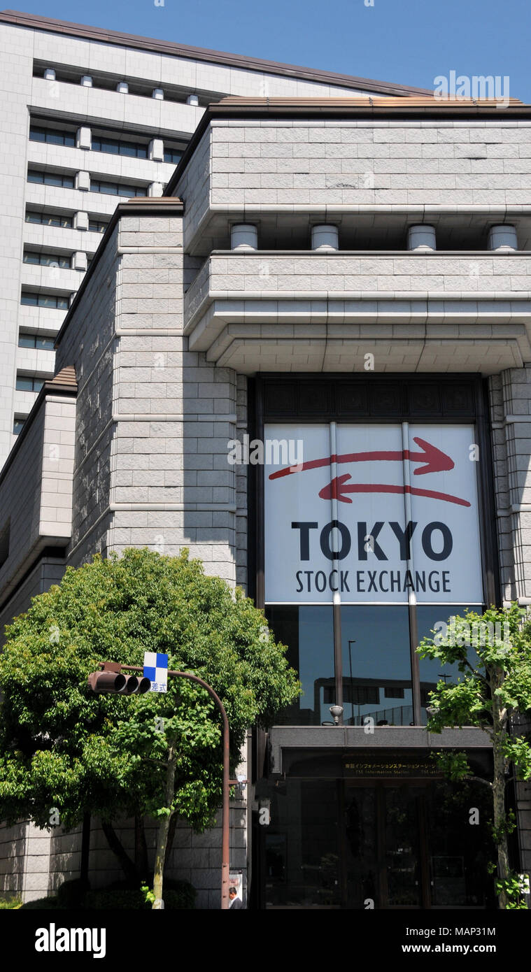 Börse in Tokio, Japan Stockfoto