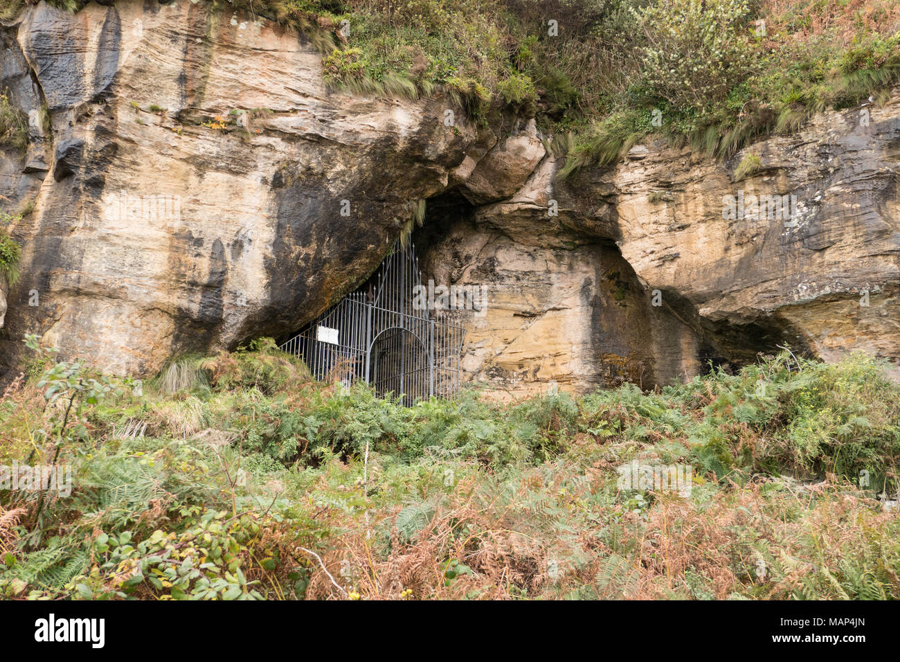 Die Könige Höhlen auf der Isle of Arran, Schottland, Großbritannien. Stockfoto