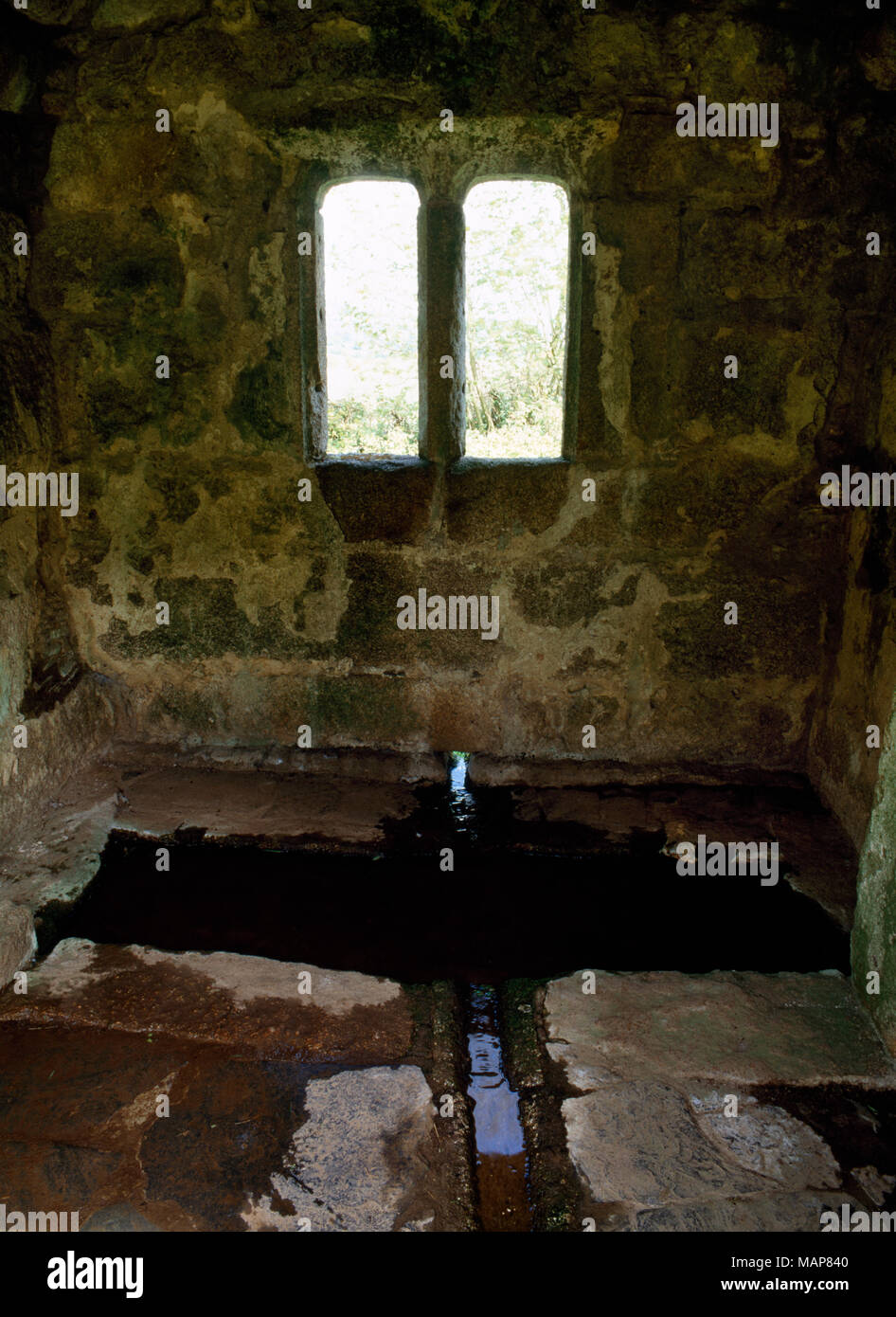 Innenansicht E ab Eingang des spät-mittelalterlichen/Tudor gut Haus bei