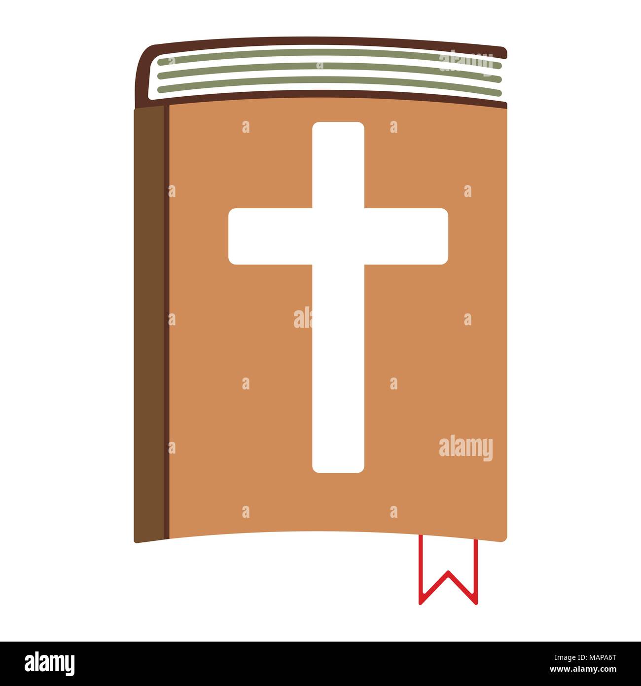 Heilige Bibel cartoon Symbol. Isolierte Vector Illustration. Stock Vektor