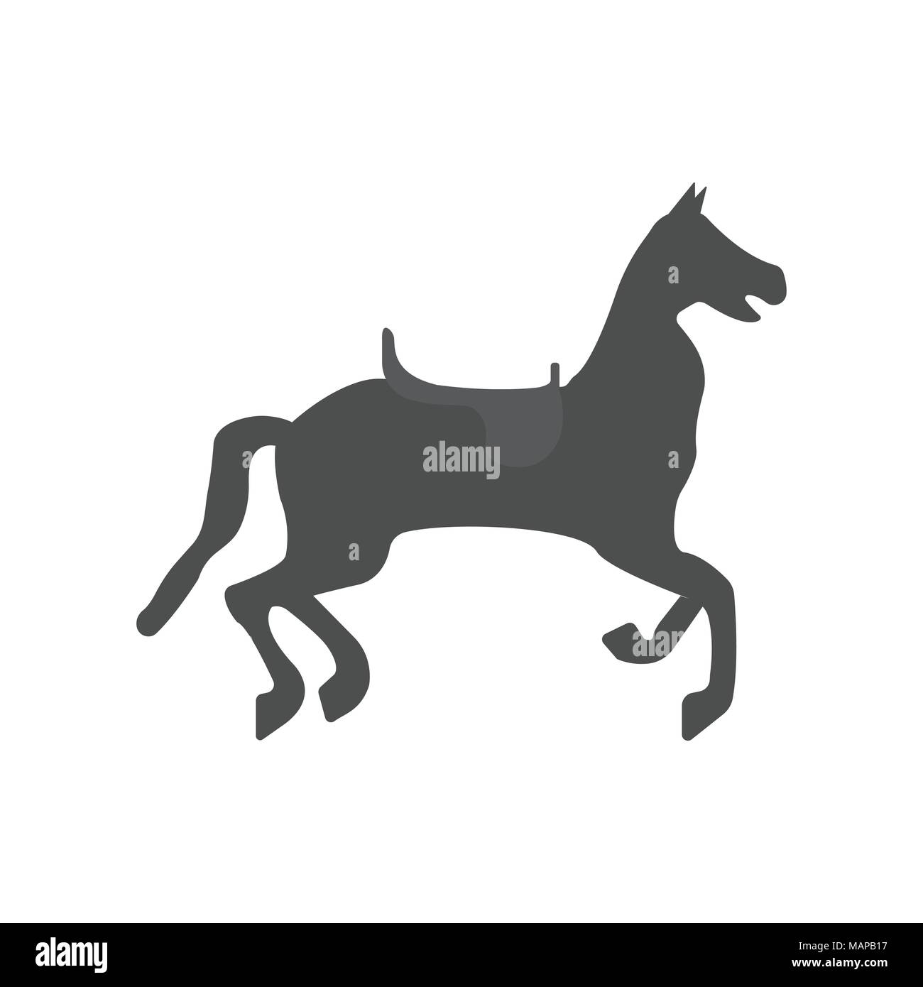 Zirkus Pferd Symbol. Vector Illustration. Stock Vektor