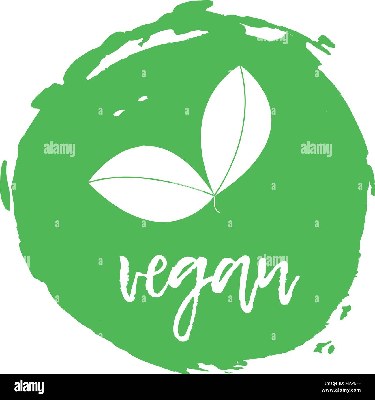 Vegetatian Label. Nahrungsmittelintoleranz Symbole. Vector Illustration. Stock Vektor