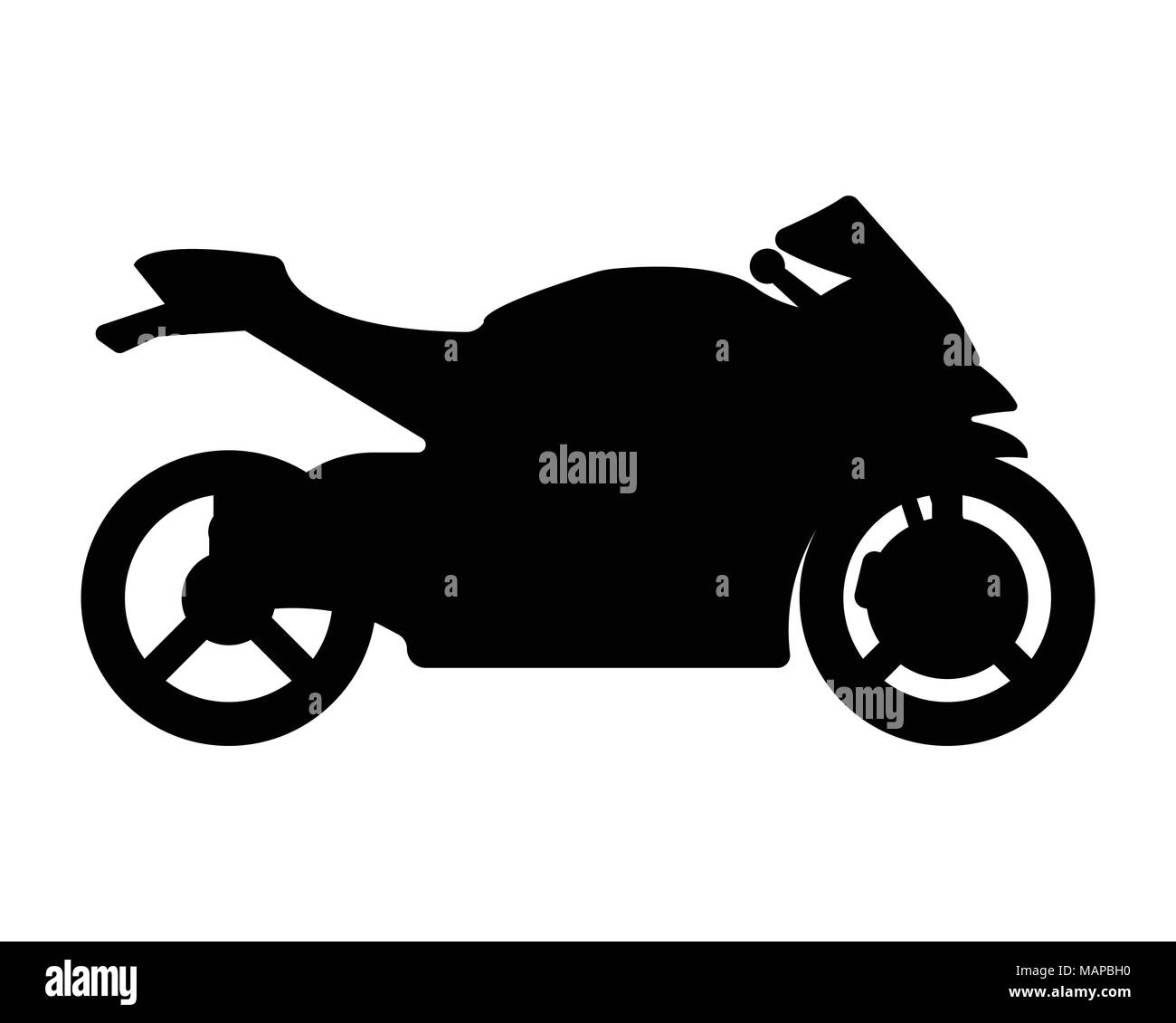 Bike flachbild Symbol und Logo. Cartoon Vector Illustration. Stock Vektor