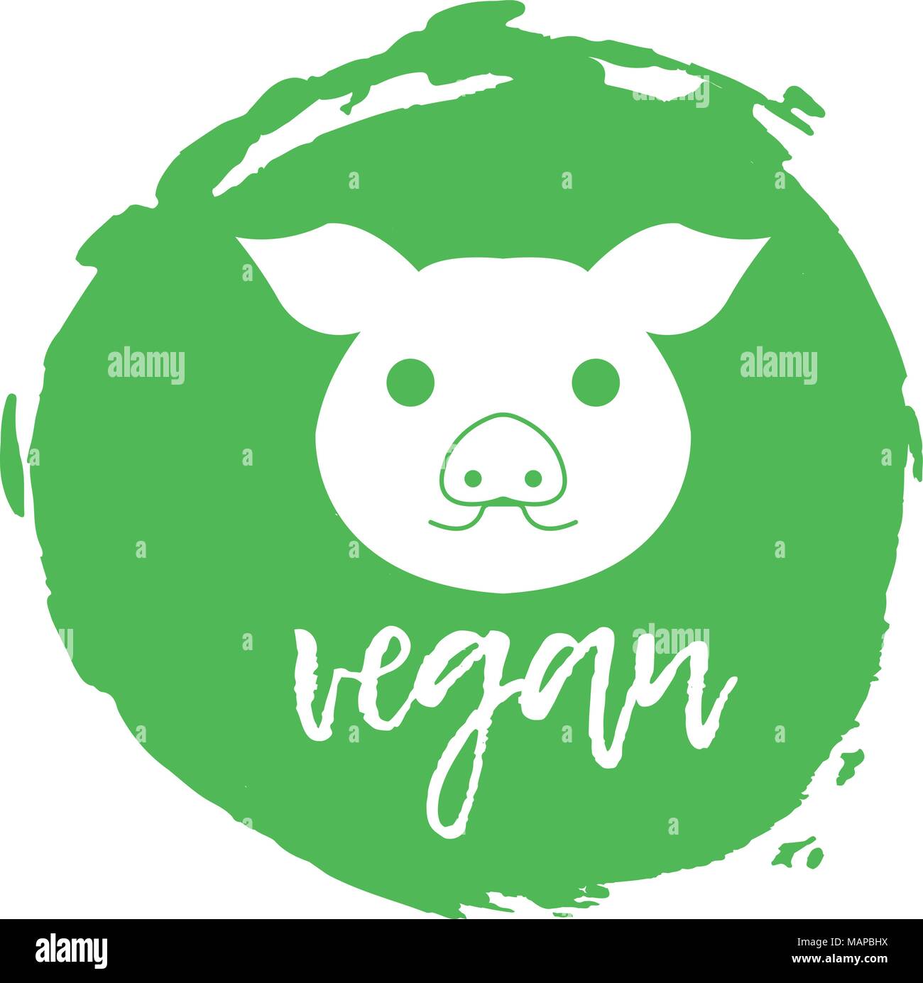 Vegan freien Label. Nahrungsmittelintoleranz Symbole. Vector Illustration. Stock Vektor