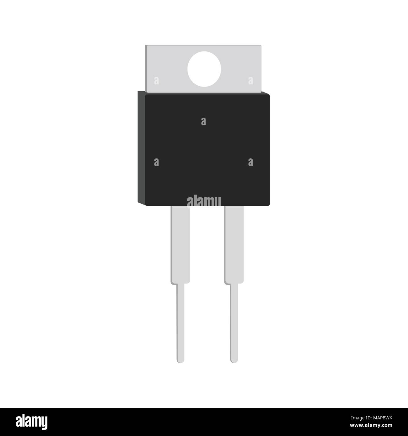 Transistor cartoon Symbol. Vector Illustration. Stock Vektor