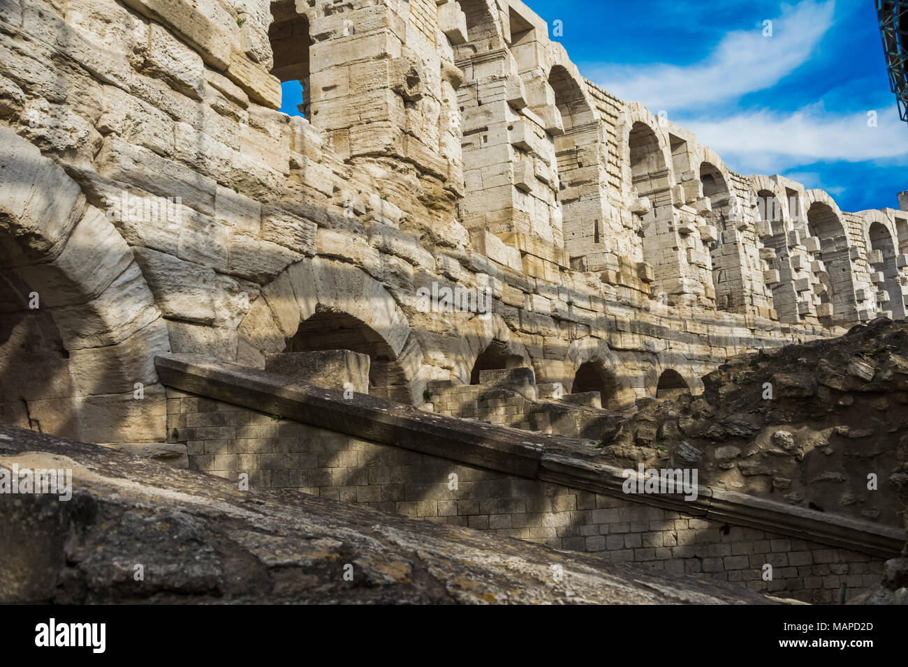 Kolosseum Arles Frankreich Stockfoto