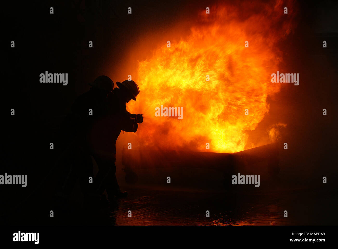 Feuer, Explosion Stockfoto
