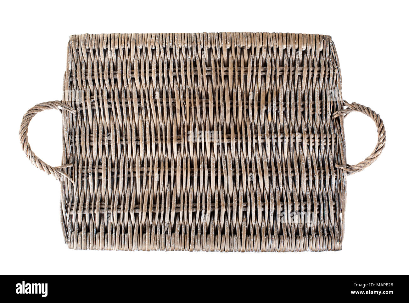 Tablett aus Holz Stockfoto