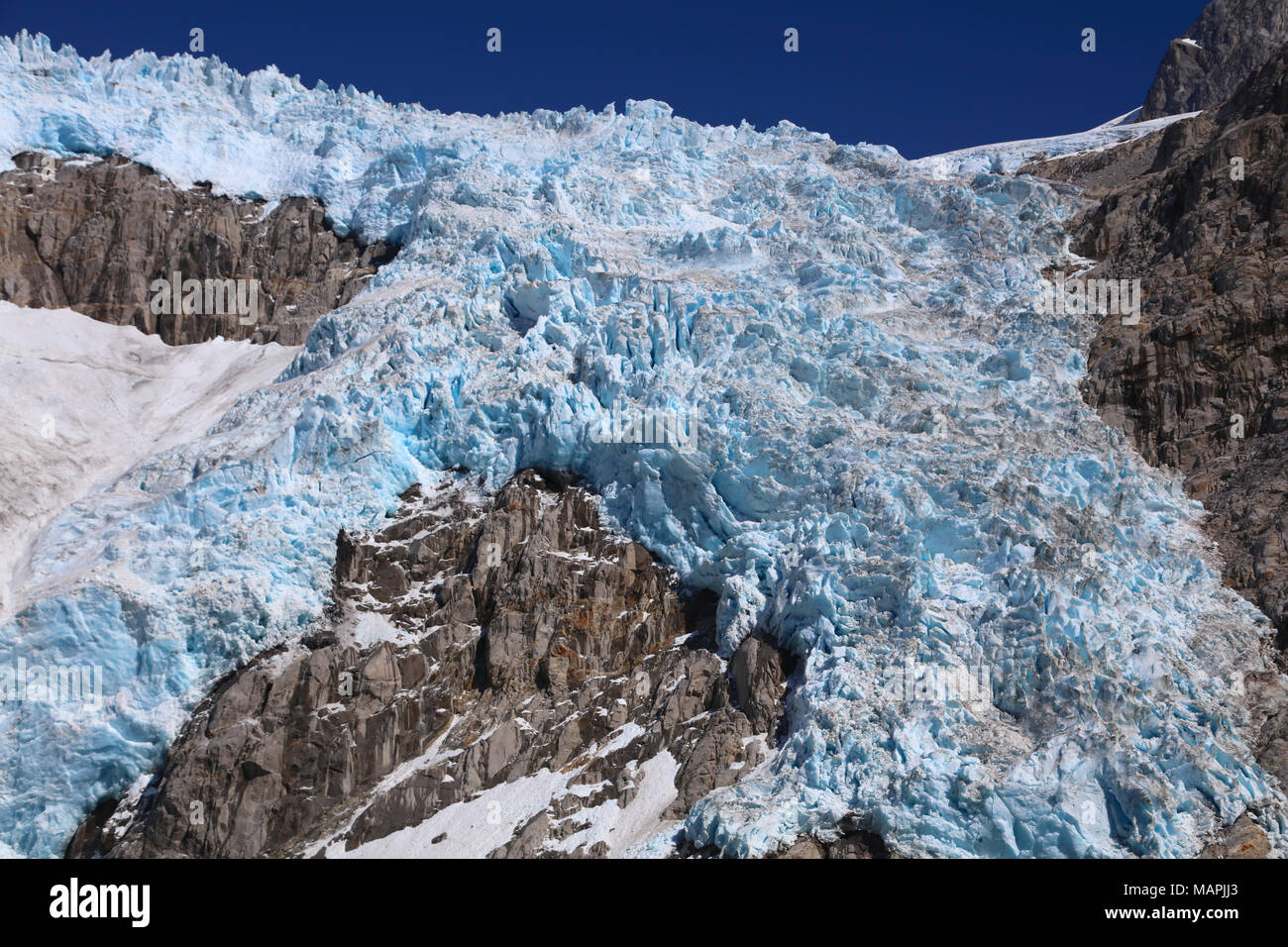 Alaska coastal Gletscher und Berge im Kenai Fjords National Park Stockfoto