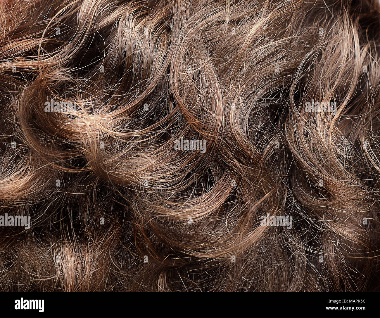 Lockiges Haar Textur Stockfoto