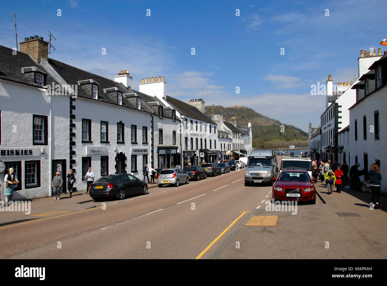 Main Street East (A38), Inveraray, Schottland Stockfoto