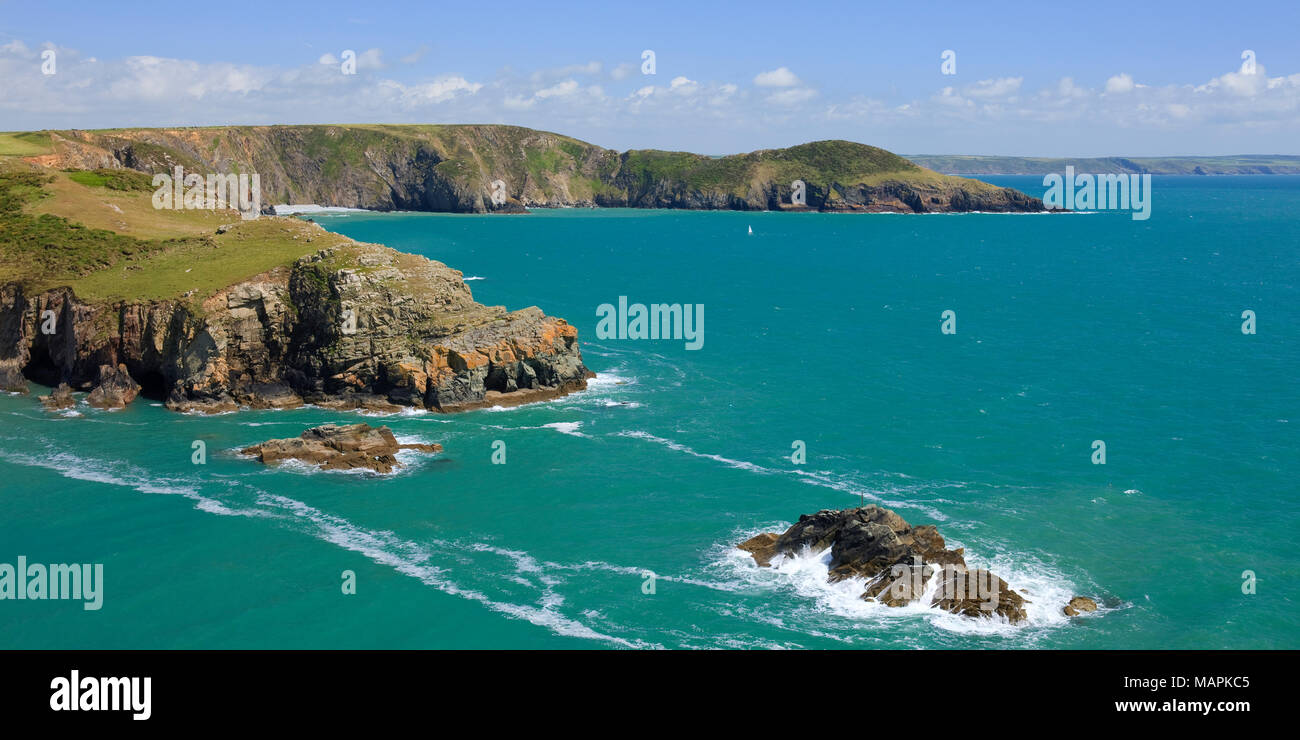 Solva St Brides Bay Pembrokeshire Wales Stockfoto