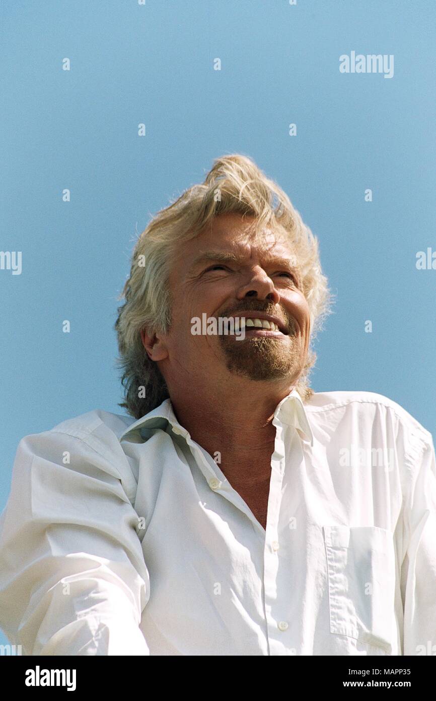 Richard Branson in Biggin Hill Airshow 2003 Stockfoto