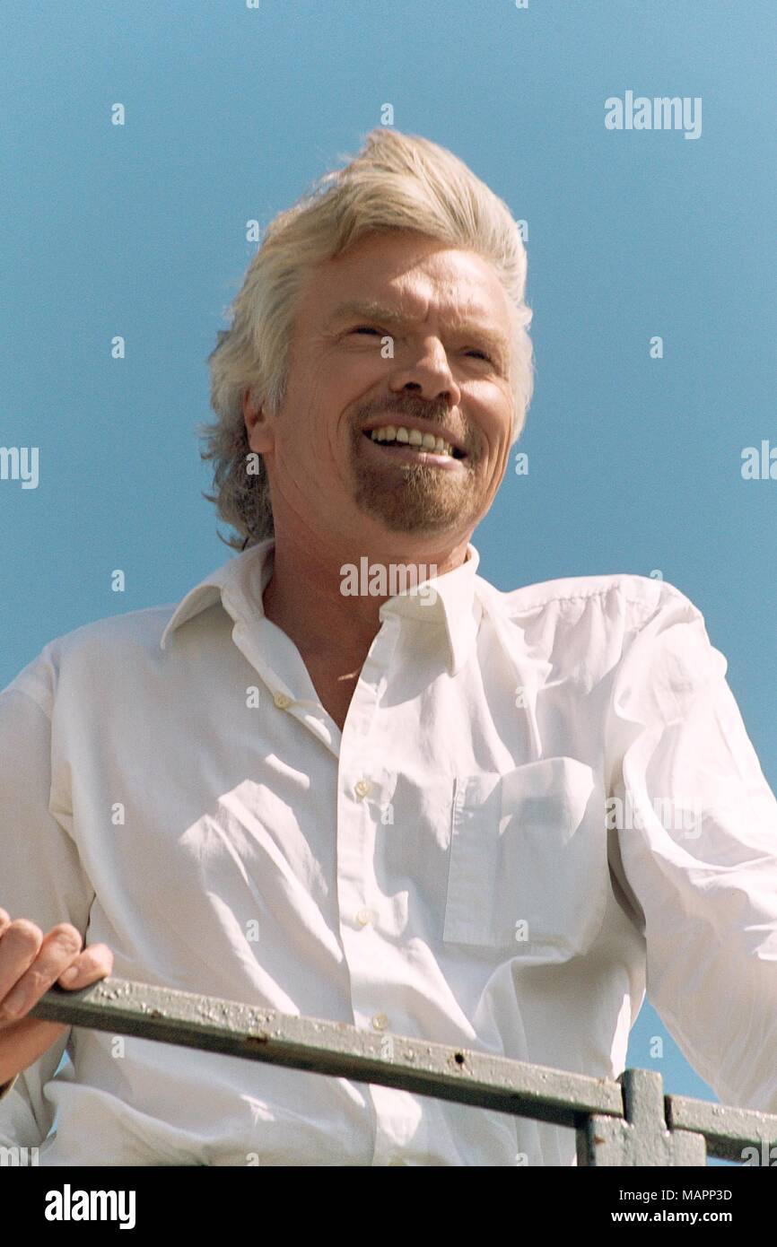 Richard Branson in Biggin Hill Airshow 2003 Stockfoto