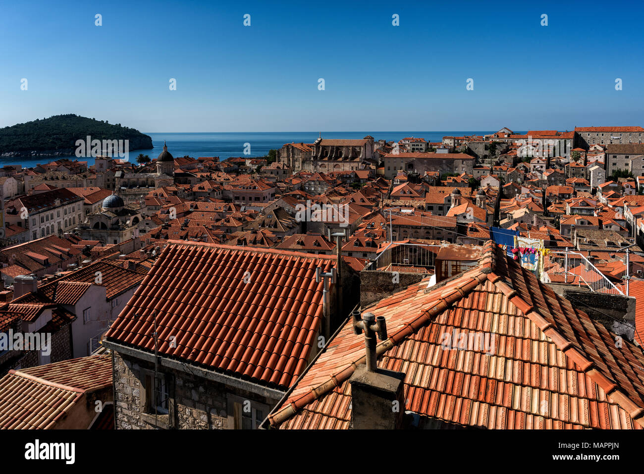 Stadt Dubrovnik. Grad Dubrovnik. Dubrovnik. Stockfoto