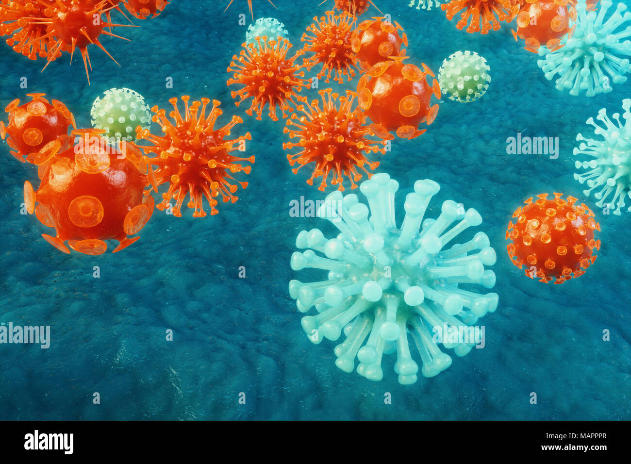 Virale Hepatitis Infektion verursacht chronische Lebererkrankung. Hepatitis Viren. Influenza Virus H1N1. Die Schweinegrippe, Zelle infizieren Organismus. Virus abstrakt Hintergrund. 3D-Darstellung. Stockfoto Virale Hepatitis Infektion verursacht chronische Lebererkrankung. Hepatitis Viren. Influenza Virus H1N1. Die Schweinegrippe, Zelle infizieren Organismus. Virus abstrakt Hintergrund. 3D-Darstellung. Stockfoto