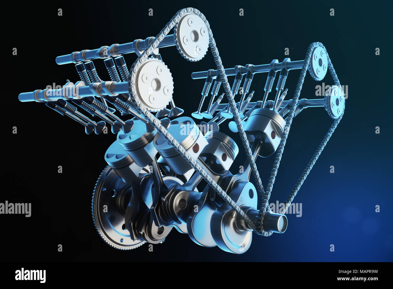 Motorkolben und Kurbelwelle, 3D Objekte Einschließlich: maschine & motor -  Envato Elements