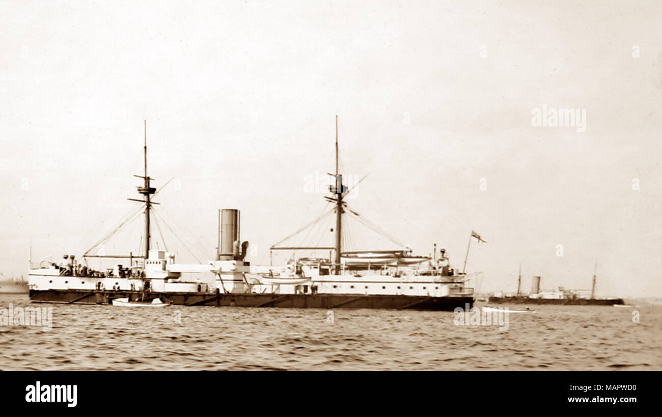 HMS Ajax, 1900 Stockfoto