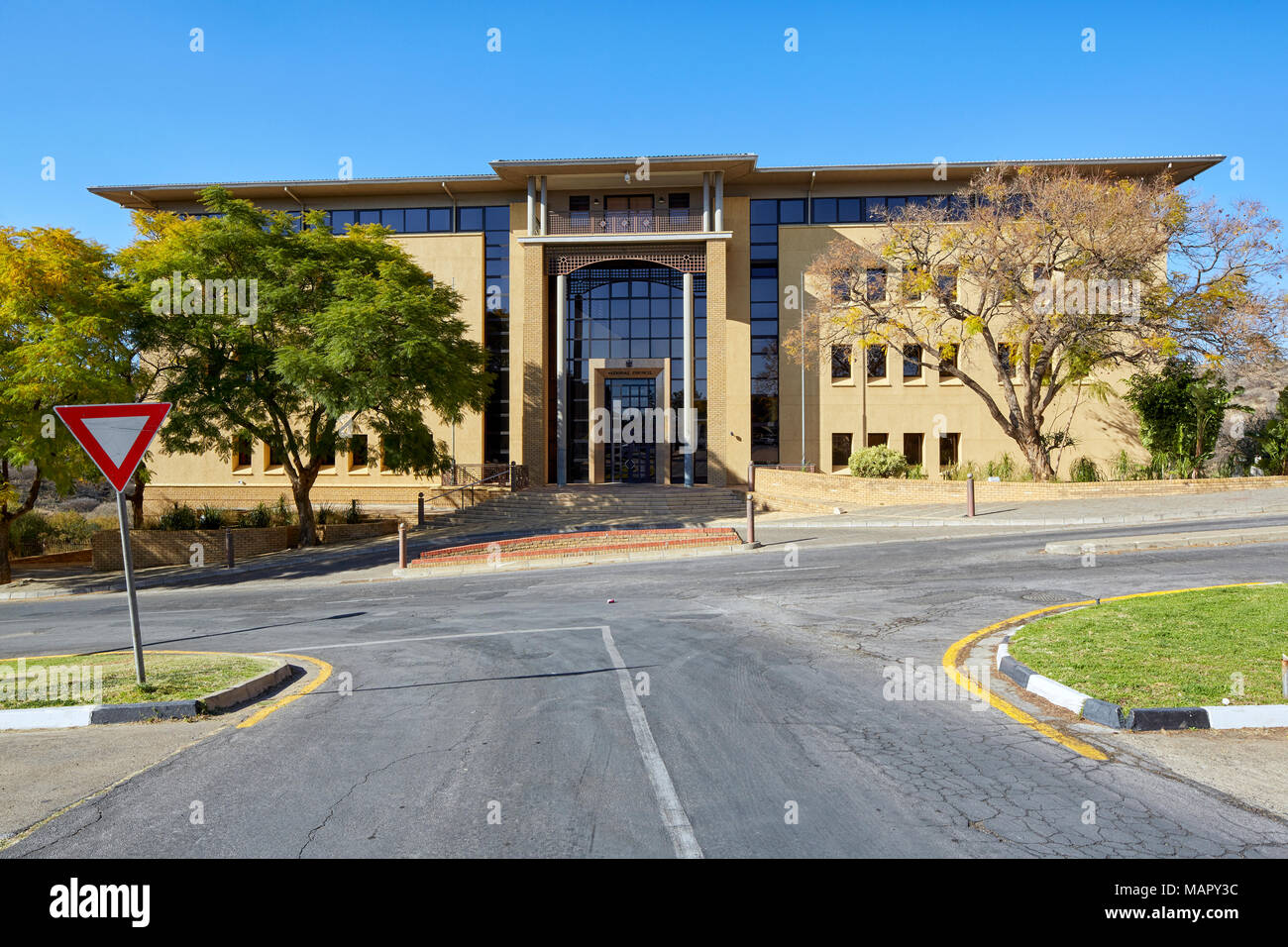 Nationaler Rat Gebäude in Windhoek, Namibia, Afrika Stockfoto