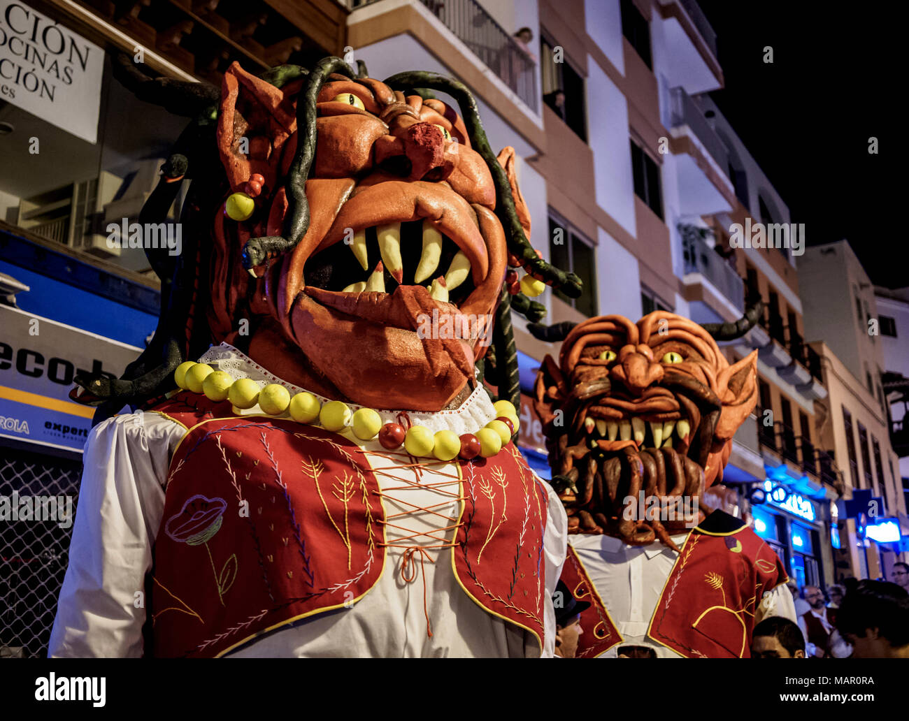 Baile de Magos, traditionelle Straßenfest, Icod de los Vinos, Teneriffa, Kanarische Inseln, Spanien, Europa Stockfoto
