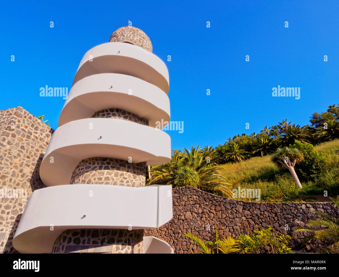Palmetum, Botanischer Garten, Santa Cruz de Tenerife, Teneriffa, Kanarische Inseln, Spanien, Europa Stockfoto