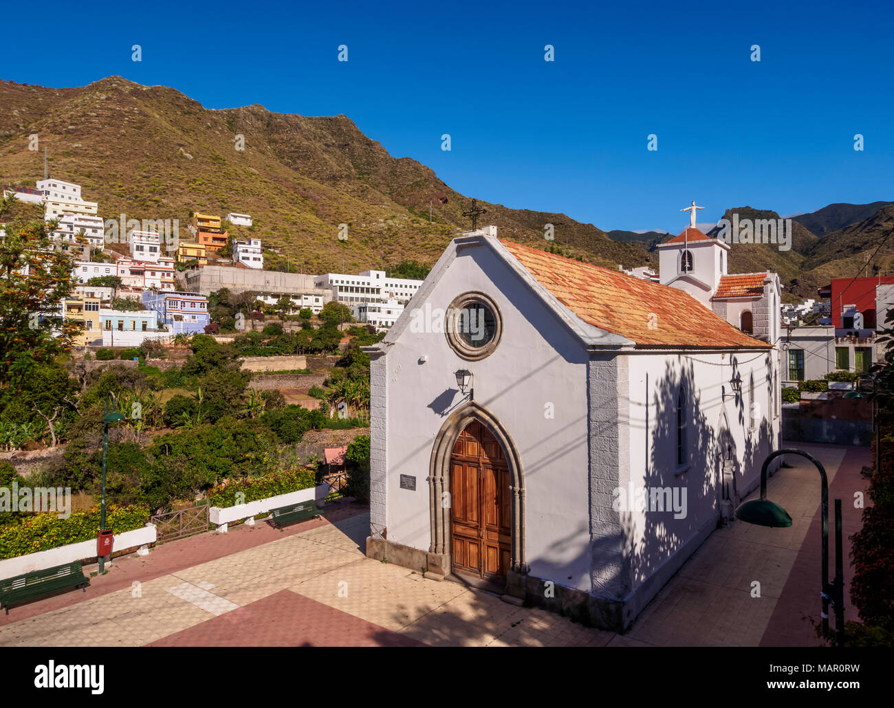 Kirche von San Pedro, Igueste de San Andres, Teneriffa, Kanarische Inseln, Spanien, Europa Stockfoto