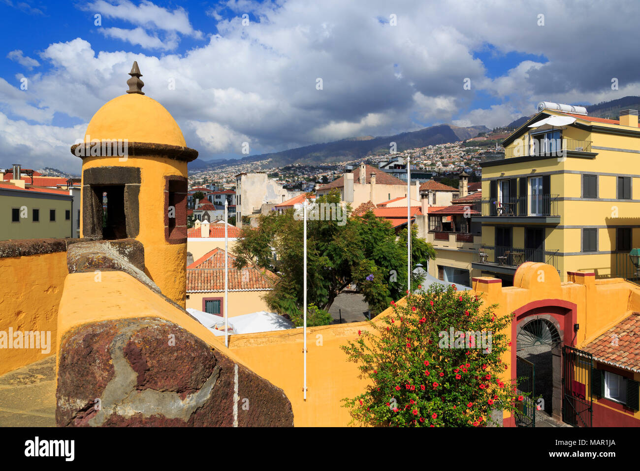 Sao Tiago Fort, Funchal, Madeira, Portugal, Europa Stockfoto