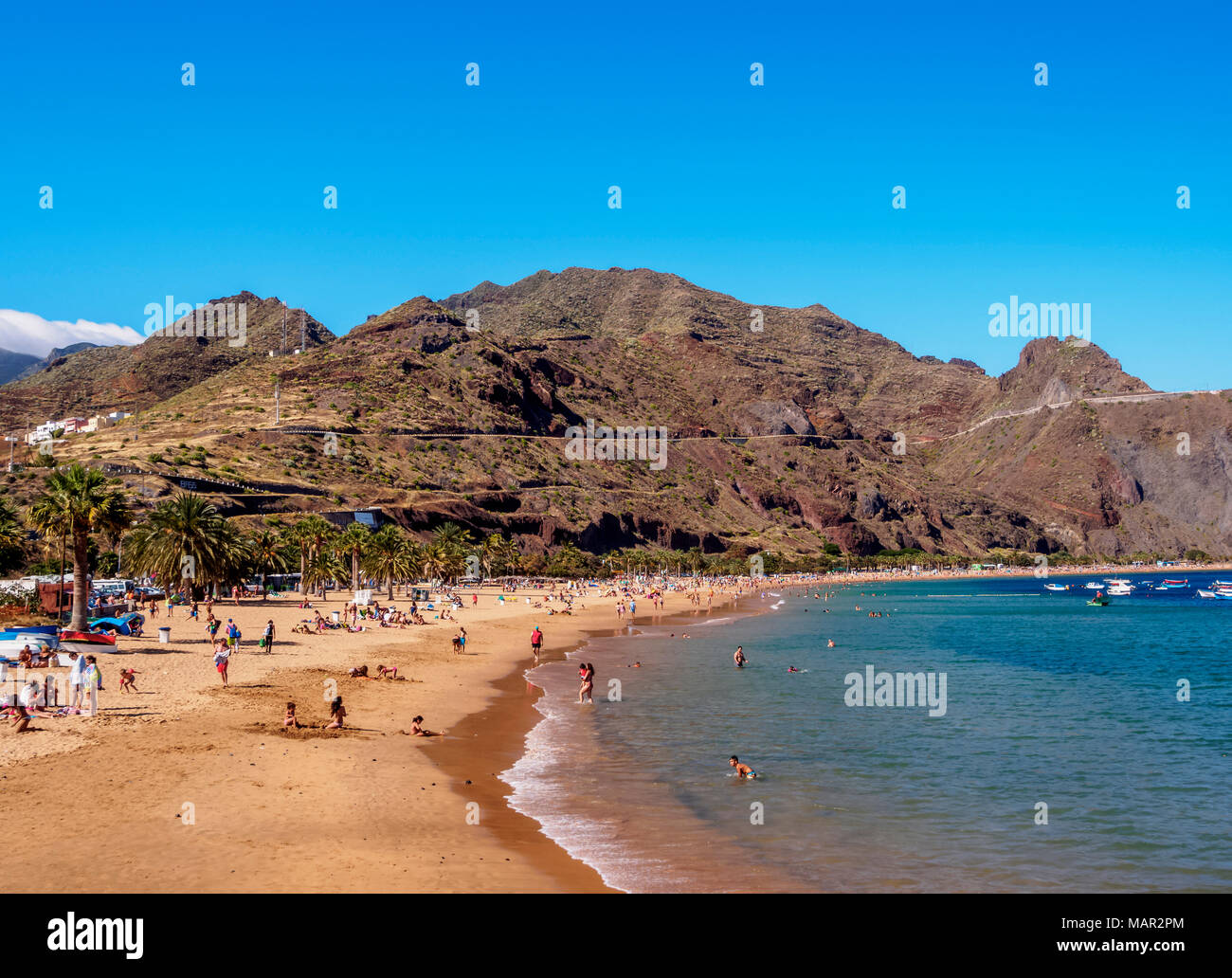 Las Teresitas Strand, San Andres, Teneriffa, Kanarische Inseln, Spanien, Atlantik, Europa Stockfoto