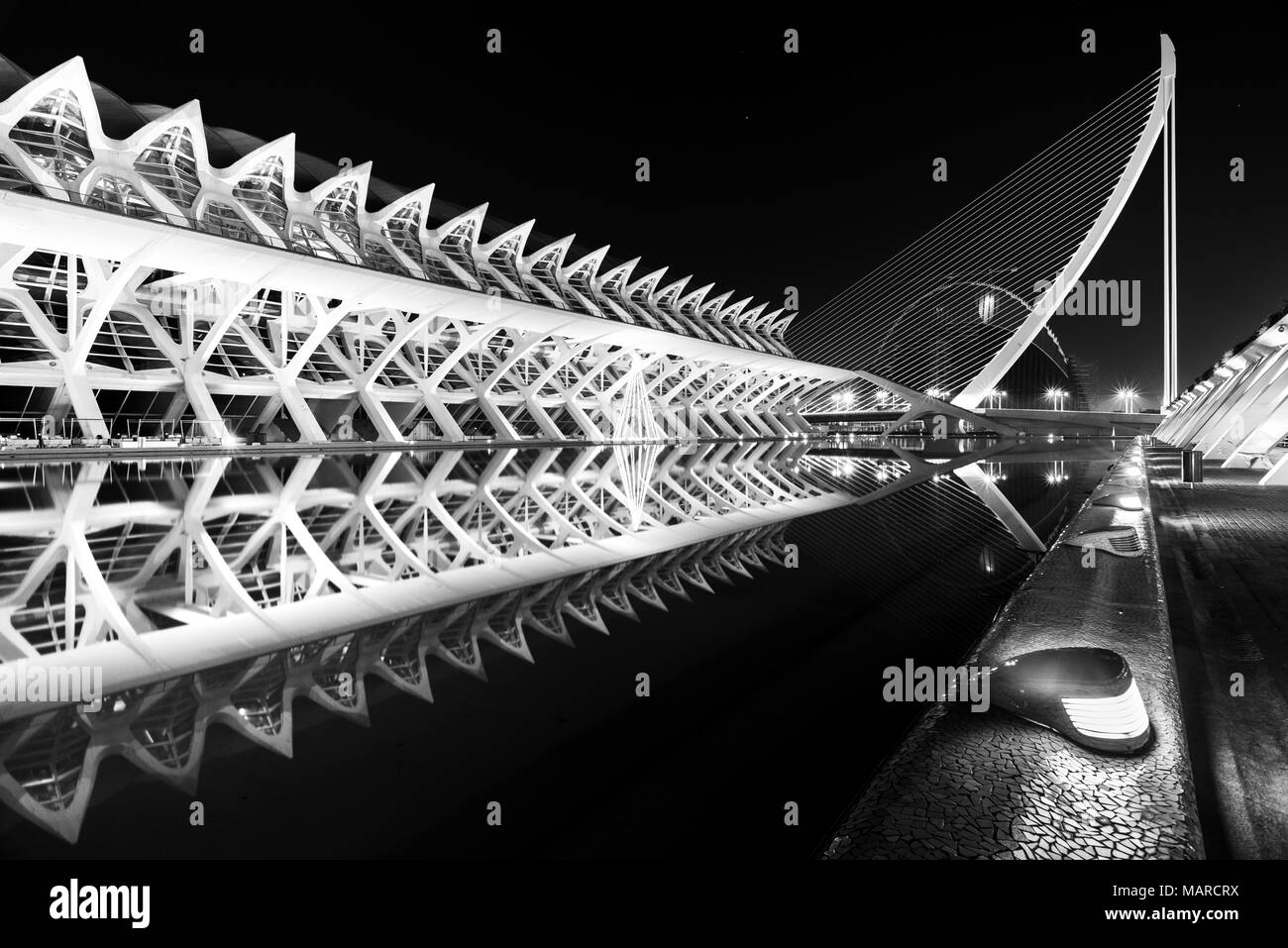 Stadt der Künste und Wissenschaften in Valencia in Spanien Stockfoto