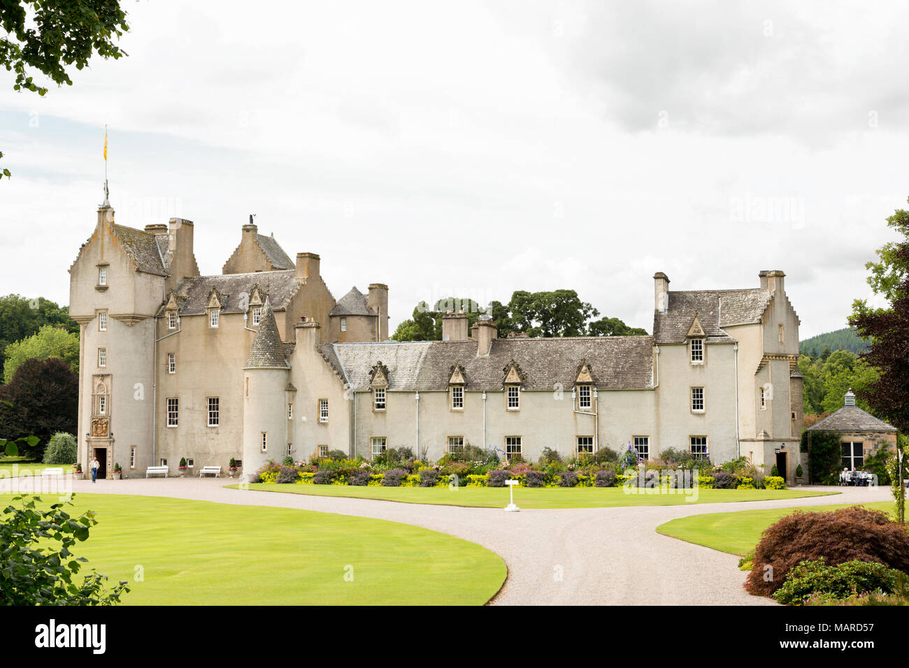 Ballindalloch Castle home Der Macpherson-Grants seit 1546 in Banffshire Schottland Stockfoto