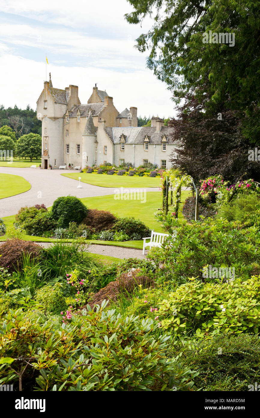 Ballindalloch Castle home Der Macpherson-Grants seit 1546 in Banffshire Schottland Stockfoto