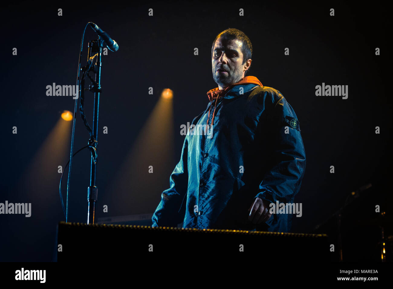 Liam Gallagher live in Birmingham Arena Stockfoto