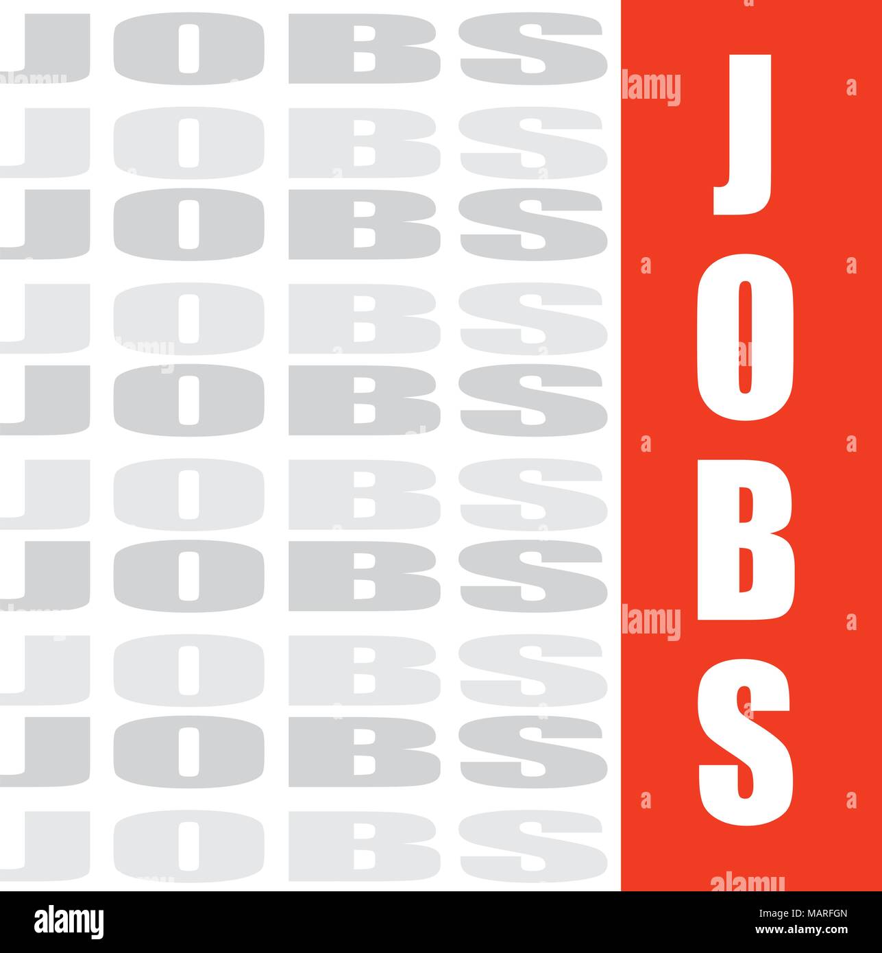 Jobs Wort, vector Hintergrund Stock Vektor