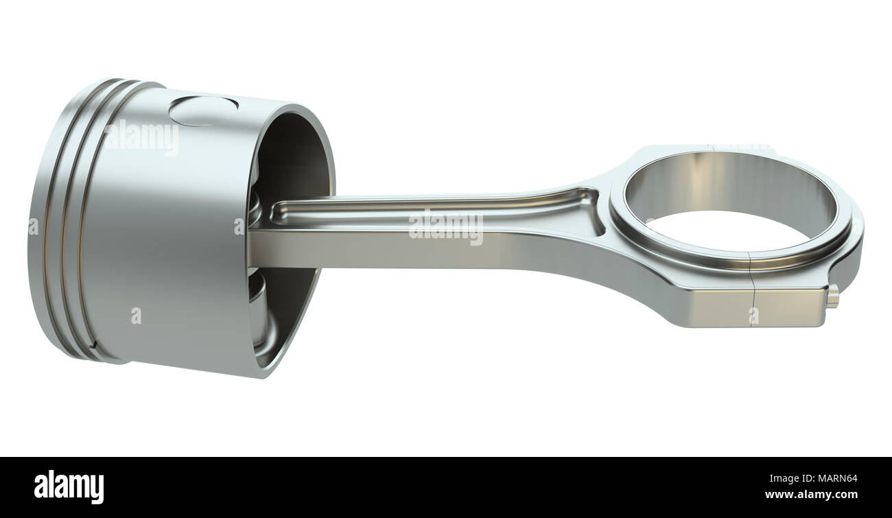 Kolben mit Pleuel Stockfoto