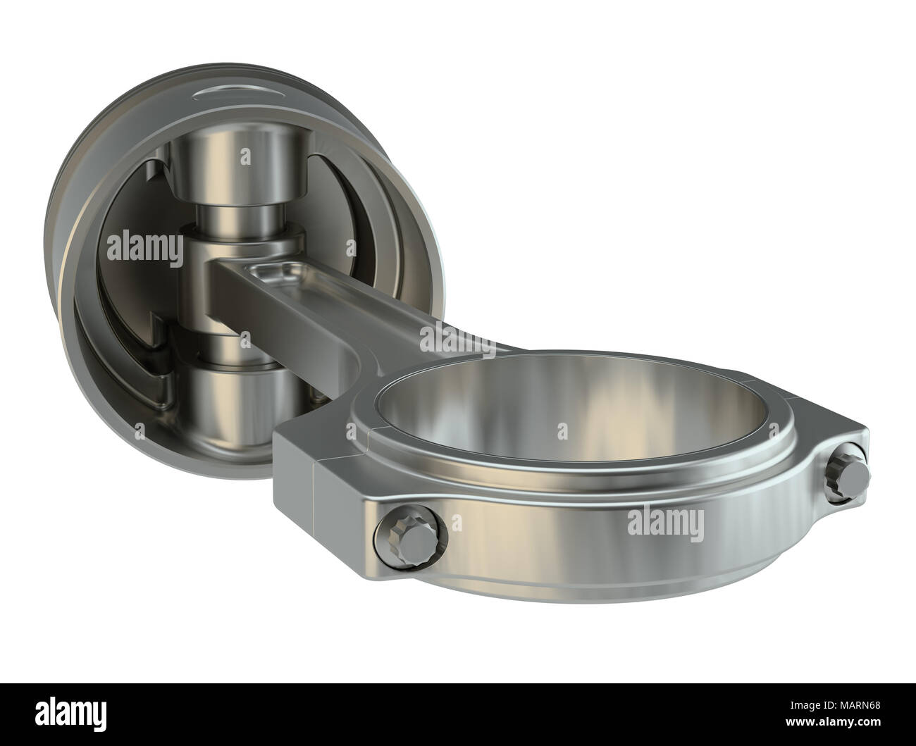 Kolben mit Pleuel Stockfoto