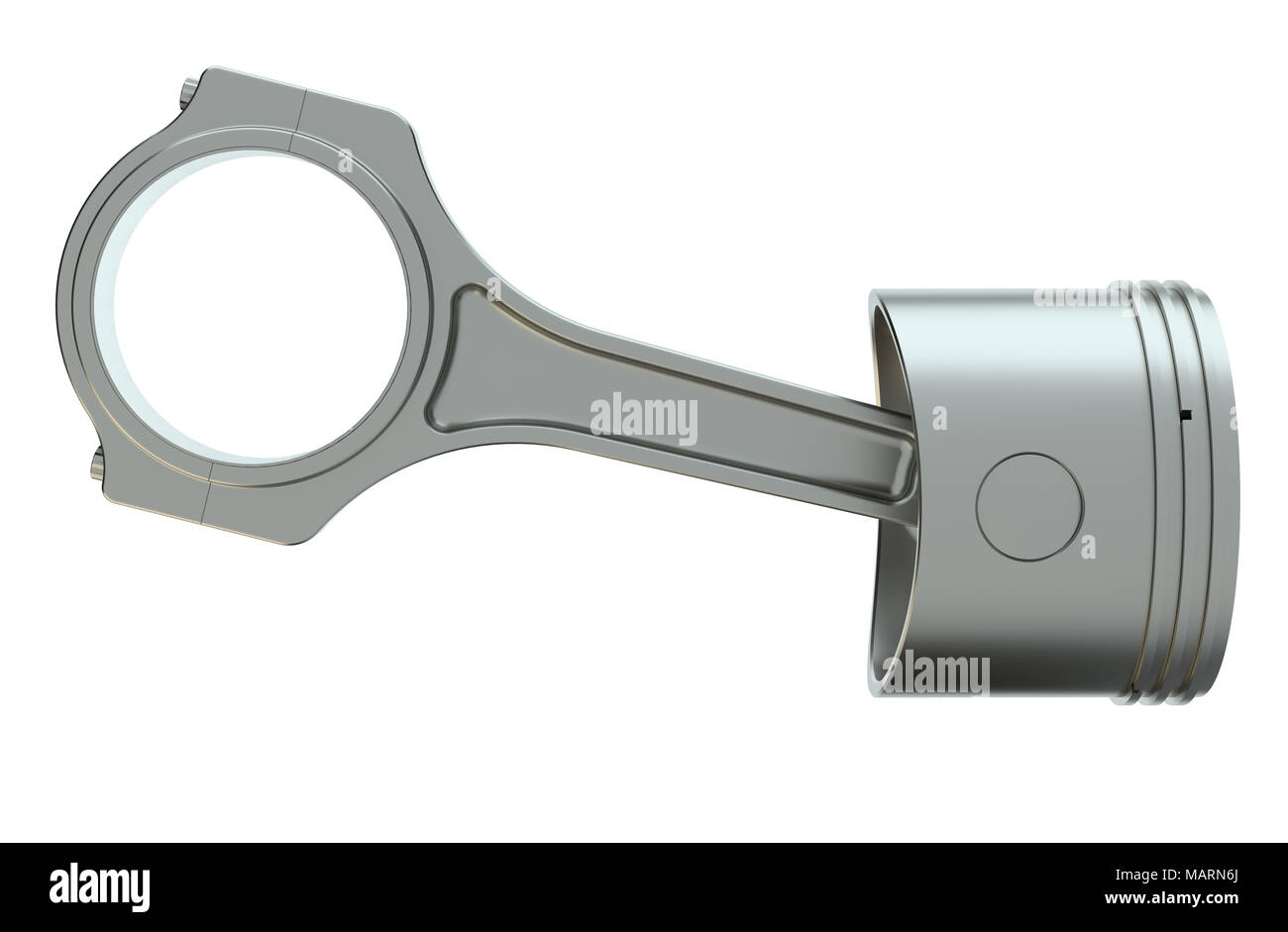 Kolben mit Pleuel Stockfoto