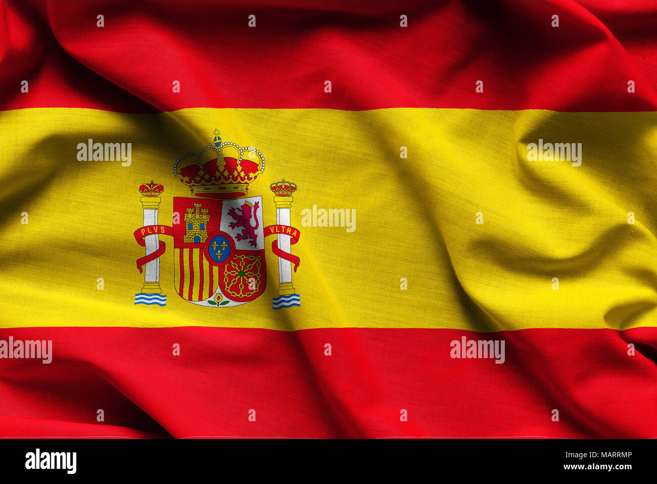Wehende Flagge Spanien Stockfotografie Alamy