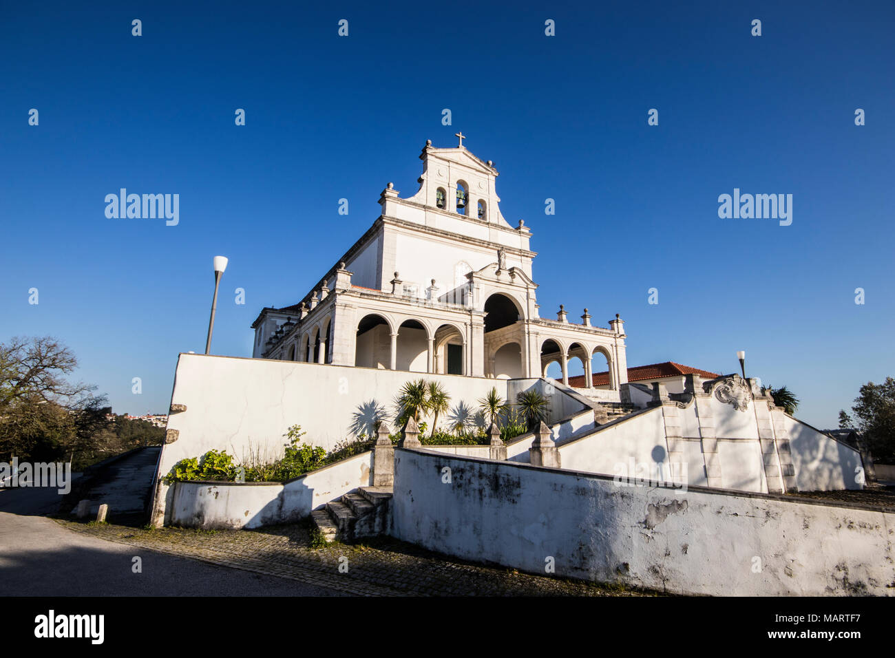 Leiria, Portugal. Das Santuario de Nossa Senhora da encarnacao (Heiligtum Unserer Lieben Frau von der Menschwerdung) Stockfoto