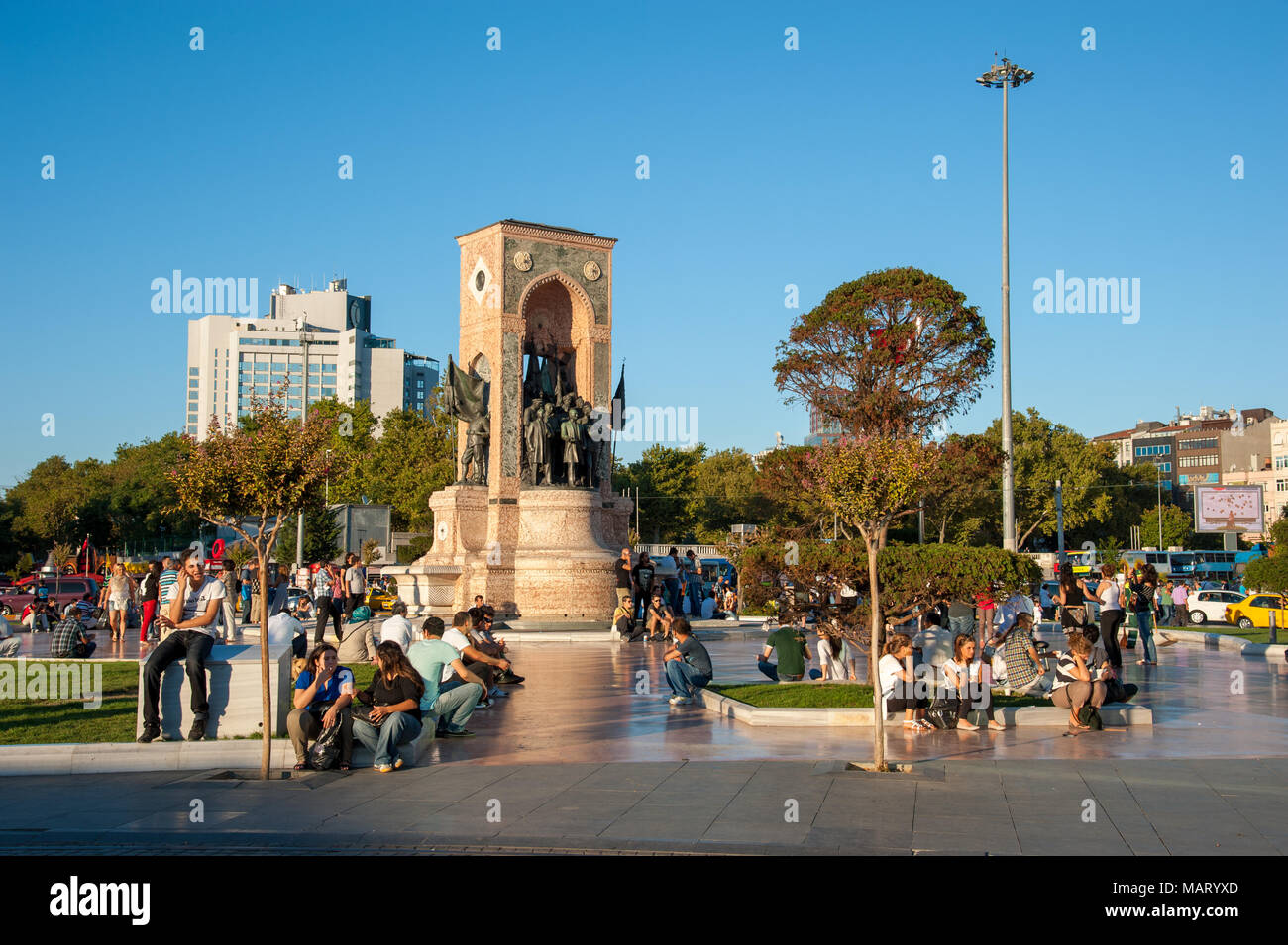 Taksim-Platz, Beyoglu, Istanbul, Türkei Stockfoto