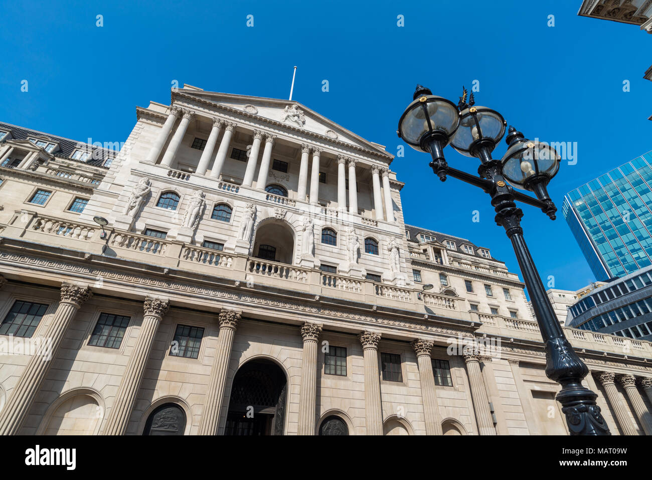 Die Bank von England, London, UK Stockfoto