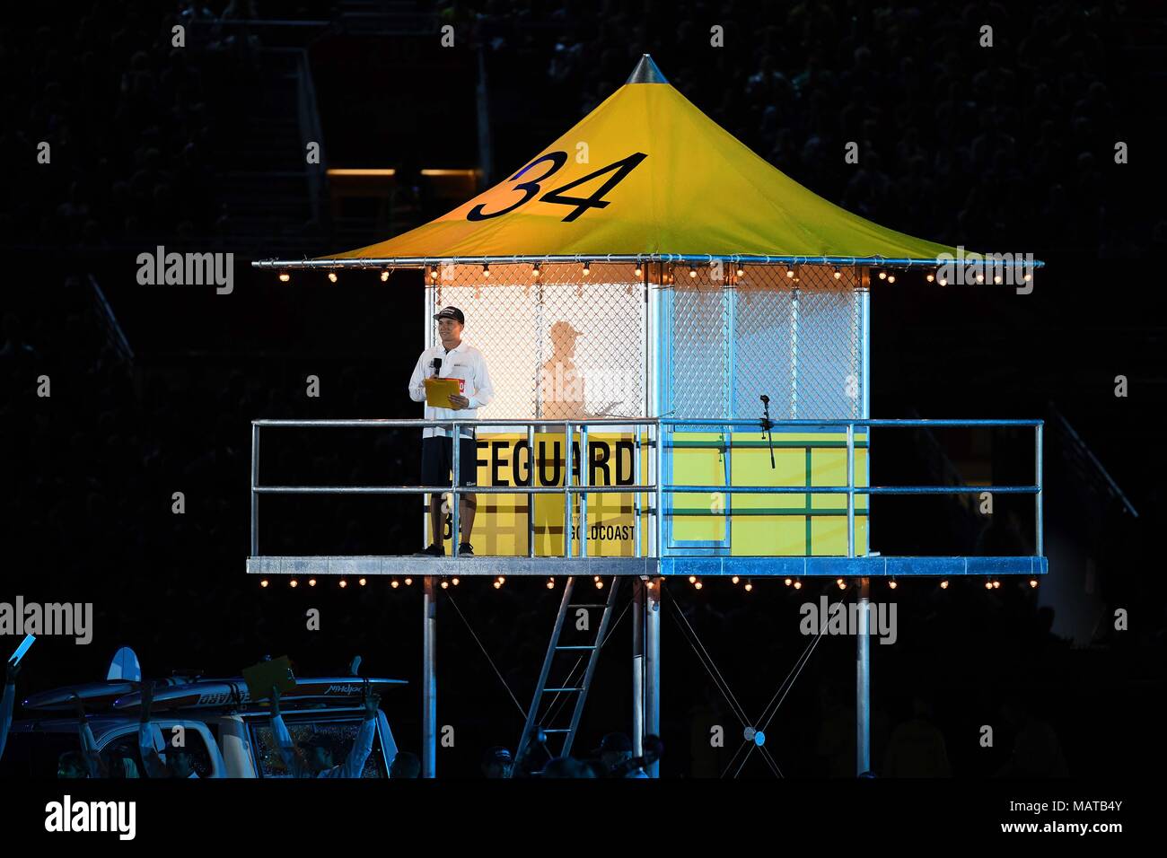 Queensland. Australien. 4 Apr, 2018. . Eröffnungsfeier. XXI Commonwealth Games. Carrara Stadion. Gold Coast 2018. Queensland. Australien. 04.04.2018. Credit: Sport in Bildern/Alamy leben Nachrichten Stockfoto