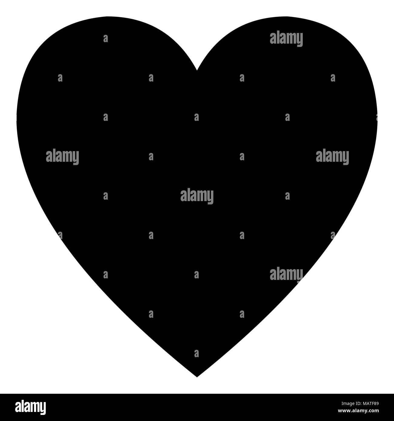 Minimalistischer Schwarzes Herz Symbol Vorlage Stock Vektorgrafik Alamy