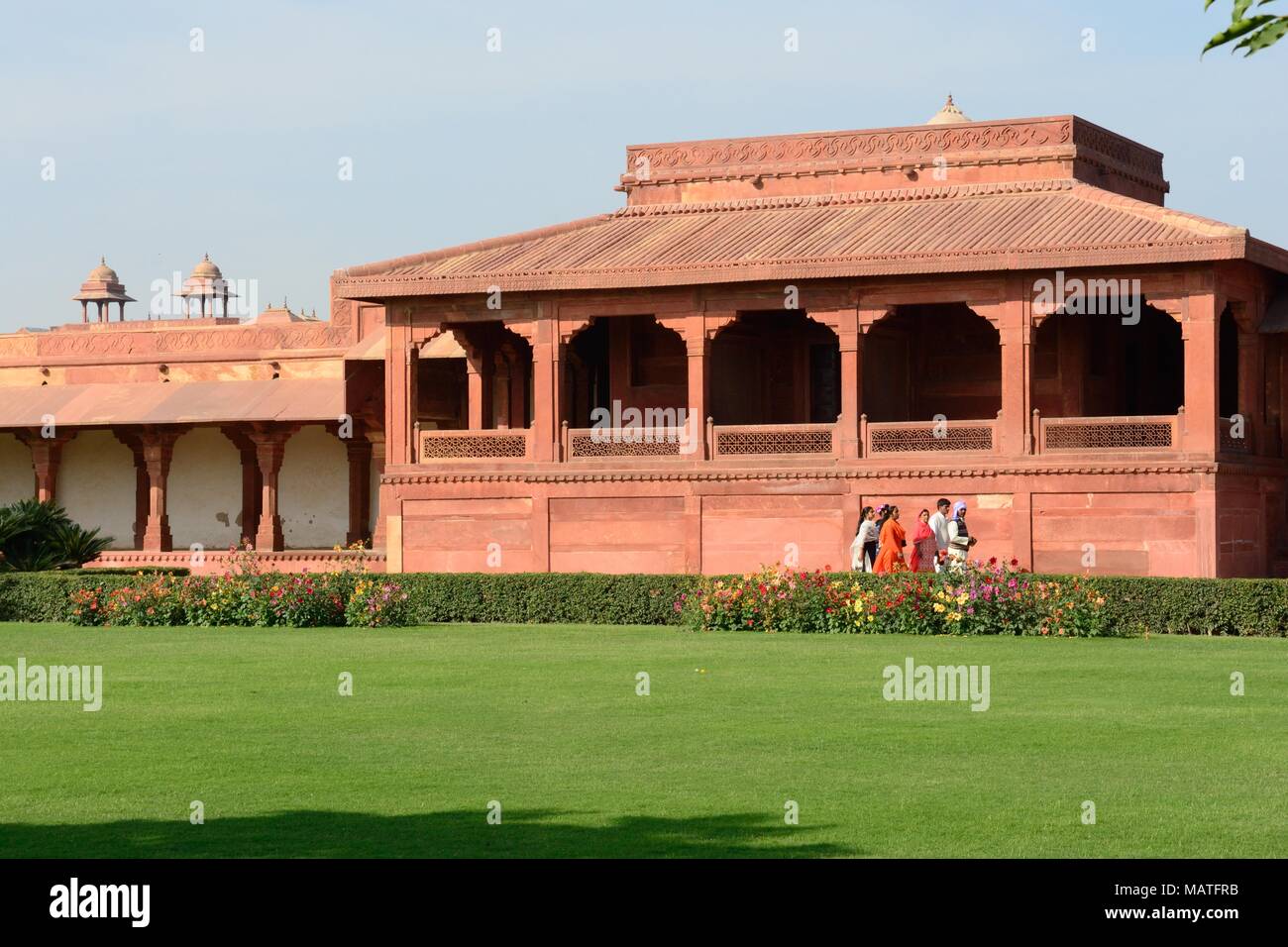 Fatephur Sikri verlassenen Stadt intakt Beispiel Akbas Imperial Court Agra Distrikt Uttar Pradesh Indien Stockfoto
