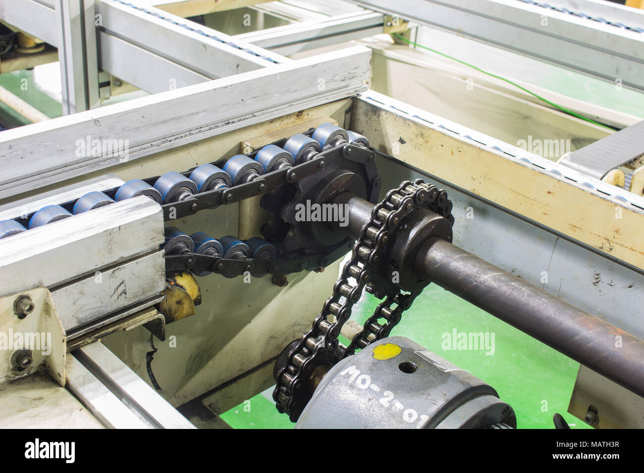 Transportkette Antriebswelle Produktion der Fabrik Stockfotografie Alamy