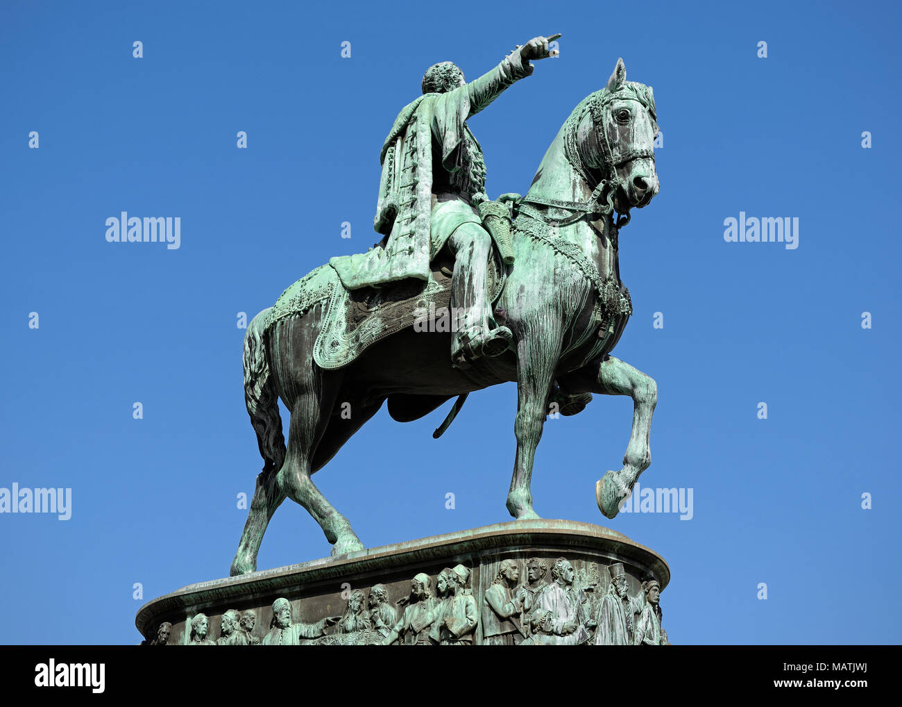Fürst Mihailo Denkmal auf dem Platz der Republik, Belgrad, Serbien Stockfoto